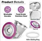 2-pk Stainless Steel Reusable K Cup Coffee Filters For Keurig 1 0   2 0 Or Other