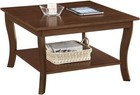 Square Coffee Table Solid Wood Living Room Accent Table 30  X 30  X 18  White