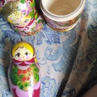 Hand-painted Russian Matryoshka Nesting Dolls Set  Floral Glitter  5pc