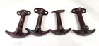 Vintage Antique Metal Hood Latch Three Point Catch Set Of Four  4  1930s