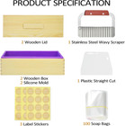 42oz Soap Loaf Molds 2 Sets Rectangular Silicone Moulds Wooden Box With Lid  Diy