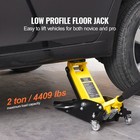 Low Profile Floor Jack 2 Ton Aluminum Steel Car Hydraulic Jack Dual Piston Pump