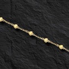 14k Yellow Gold 10  Cable Rolo Chain  puffed Heart Link Anklet bracelet 5 2 Gr