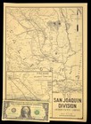 Ca 1945 Southern Pacific Railroad Map San Joaquin Line Valley Bakersfield