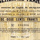 1934 Compagnie Generale Atlantique  french Line  Bond Certificate W  Cgt Logo