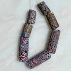 Lot Of 7 Antique Venetian Glass Various Pattern Millefiori African Trade Beads