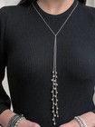 Nib - Touchstone Crystal Cha Cha Lariat Necklace - 48  Versatile Wrap Around