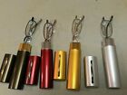 4x  Reading Glasses Metal Tube With Hard Case Clear Spring Hinge Strength  2 00