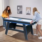 5 Ft Air Hockey  2-in-1 Hockey Game Table With Table Tennis Top  Multi Game T   