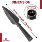 High Carbon Steel Leaf Shaped Spearhead   Sharpened Viking Spearhead Replica