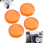 4pcs Amber Turn Signal Lens Covers For Harley Davidson Sportster Softail Road