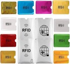 16 Rfid Blocking Sleeves Set  10 Credit Card Holders   4 Passport Protectors  Id