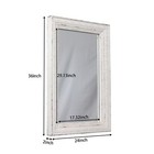 Large Vintage Mirrors For Wall 24 X 36 Inches  Hanging Rustic Distressed Whit   