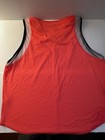 Lucky In Love Neon Orange Black White Tennis Tank Women s Xxl