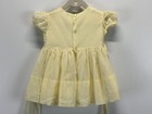 Vtg 50   s Unbranded Baby Girl Dress Crinoline Yellow Back Tie Circle