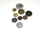 Vintage Coin Token Medal Mixed Lot Of 9 Exonumia Gaming Religious Half Penny