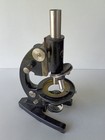 Carl Zeiss Jena Antique Microscope 234504 In Original Wooden Case