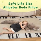 Giant Alligator Stuffed Animal  67inch Soft Large Alligator Plush Toy  Big St   