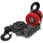 Big Red 5 Ton Torin Manual Hand Lift Steel Chain Block Hoist With 2 Hooks  Red