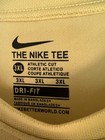 Nike Dri-fit Tee Men s 3xl Yellow Athletic Cut Short Sleeve