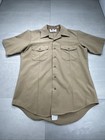 90s Workwear Sheriff Police Uniform Set Flying Cross Wool Blend Tan 34x30 Large