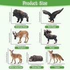 14pcs Mini North American Forest Animal Figurines For Kids  Adults