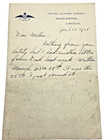 1918 Wwi Royal Flying Corps Censored Letter Rfc Waddington Lincoln England