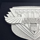 Rare Vintage 1992 Harley-davidson Double Eagle Belt Buckle Stars   Stripes