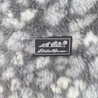 Eddie Bauer Fleece Jacket Kids L 14 18 Gray Pink Hood Full Zip Pocket Fuzzy Soft