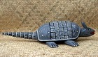 Armadillo Wood Xl Sculpture Desert Handmade Hand Carved Guerrero Mexico Folk Art