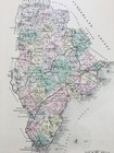 Original 1884 York County calais City Map maine me colby Atlas antique old Cty