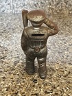 Antique Cast Iron Hubley 5 5    Saluting Sailor Still Coin Toy Bank  Original 