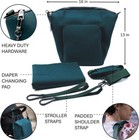 Teal Neoprene Baby Diaper Bag Water Resistant Shoulder Tote Bag  Changing Pad 