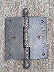 3 1 2  X 3 1 2   Antique Decorative Cast Iron Ball Tip Hinge