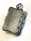 Beautiful Fine Antique 1858 Silver Nathaniel Mills Vinaigrette