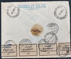 1936 Concepcion Argentina Registered Censored Cover To Karlsruhe Germany