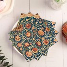  50 Pack William Morris Cocktail Napkins Blue Paper Napkins Vintage Floral