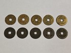 Lot Of 10 Ancient Chinese Bronze Cash Coins Very Old
