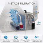 Ophir Water Curtain Airbrush Spray Booth W  3 Filter   Led Waterfall Paint Booth