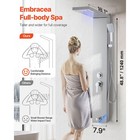 Uimoso Stainless Steel Shower Panel With Rainfall And Waterfall Features  5modes
