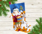 Finished Bucilla Christmas Stocking Drummer Boy Handmade Felt Stocking Completed