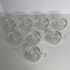 Nestle Nescafe World Globe Coffee Mugs Cups Clear Glass Vintage Set Of 8