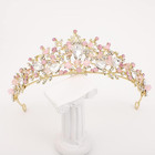 Kids Pink Crystal Tiara Girls Princess Costume Rhinestone Crown Headband Wedding