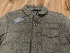 New Polo Ralph Lauren Herringbone Wool Down Jacket Snap Front Men s Sz M