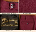 Vintage 1970 s Jack Nicklaus  Burgundy Polyester Golf Pants L