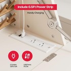 Sewing Table  Sewing Machine Desk With Under Cabinet Lights  Charging Station