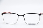 New Porsche Design P 8753 A Black Red Gunmetal Authentic Frame Eyeglasses 55-18