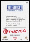 2022 Ud Marvel Allegiance Avx Marvel Sketch By Twovoo Angel 1 1