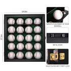 Verani 20 Baseball Display Case-baseball Holder Cabinet Large-black  Black