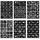 Churlchurl 575pcs Temporary Tattoo Stencils  20 Sheets Henna Tattoo Stencil Kit